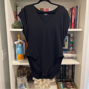 Old Navy Black Bodysuit with V Neck